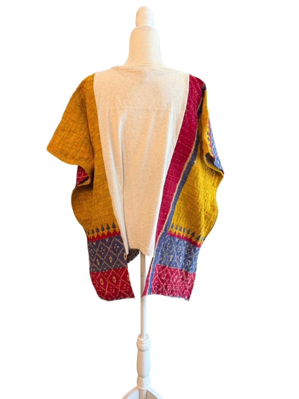 Handcrafted Upcycled Lynyrd Skynyrd Kantha Tunic NWT One Size - Picture 8 of 11